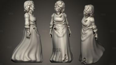 Undead Milkmaid stl model for CNC
